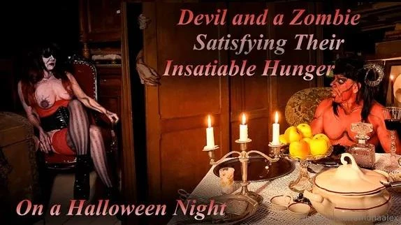 Devil And A Zombie Satisfying Their Insatiable Hunger with Miss Mona Alex - 2025/FullHD