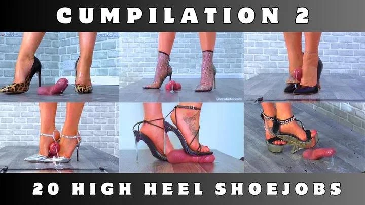 Goddess Amber - Cumpilation 2 - 20 High Heel Shoejobs - Multi Cam with Under Amber - 2025/FullHD