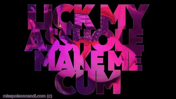 Lick My Asshole Make Me Cum with Miss Poison Candi - 2025/FullHD