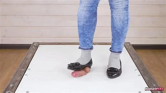 POV Cruel cock balls trampling and stomping ballet flats CBT with House of Era - 2025/FullHD