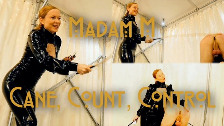 Cane Count Control - challenged with extreme high count hard and fast caning with Madam M - 2026/FullHD