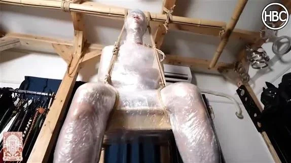 Chair Bondage Plastic Wrap Mummification Suspension with Mistress Hinako - 2026/FullHD