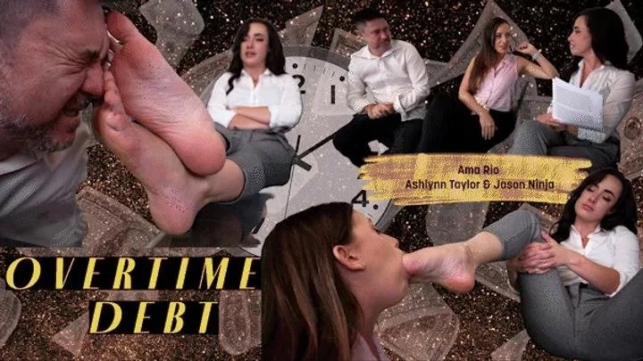 Ama Rio - Ashlynn Taylor - Jason Ninja - Overtime Debt - Office Foot Worship Humiliation with TMFetish - 2026/FullHD