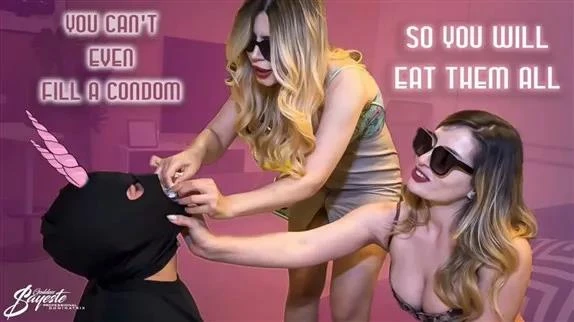 You Can't Even Fill A Condom So You Will Eat Them All with Goddess Sayeste - 2026/FullHD